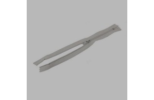 zipper color grey length 20 cm nylon