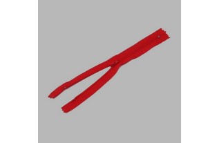 fermeture à glissière couleur rouge longueur 20 cm en nylon