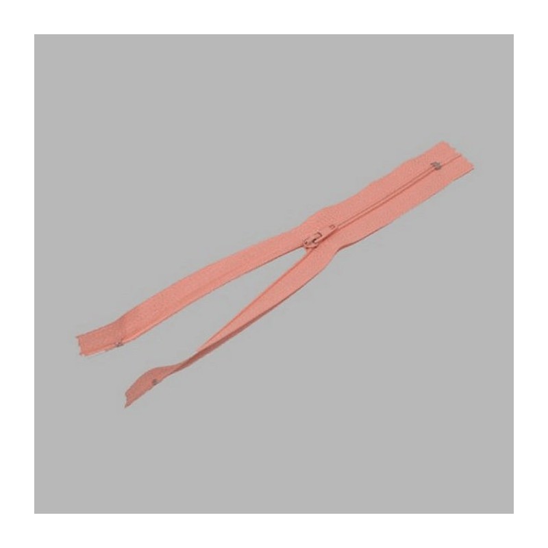 fermeture à glissière couleur rose longueur 20 cm en nylon