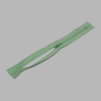 zipper color light green length 20 cm nylon