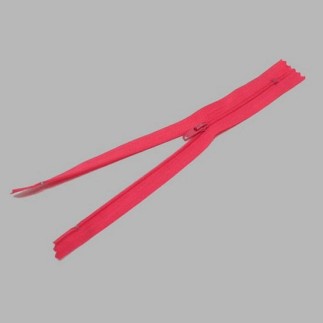 fermeture à glissière rose brillant longueur 20 cm en nylon