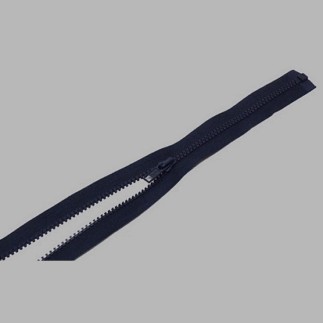 fermeture à glissière bleu foncé longueur 75 cm en nylon