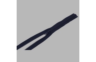 zipper color dark blue length 75 cm nylon