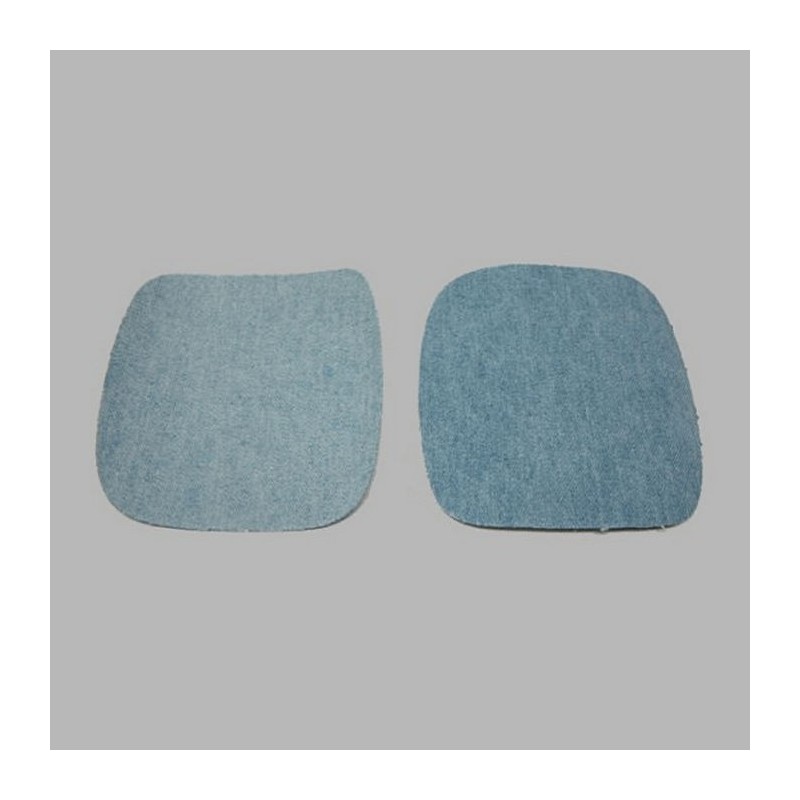 reparatiestof jeans (2 st) kleur licht blauw 10.5 x 10 cm