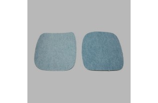 reparatiestof jeans (2 st) kleur licht blauw 10.5 x 10 cm