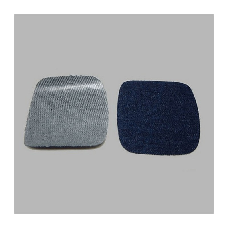 reparatiestof jeans (2 st ) kleur donker blauw 10.5 x 10 cm