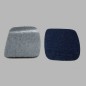 réparation tissu jeans  2 pcs couleur bleu foncé 10.5 x 10 c