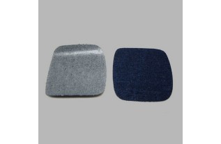 réparation tissu jeans  2 pcs couleur bleu foncé 10.5 x 10 c