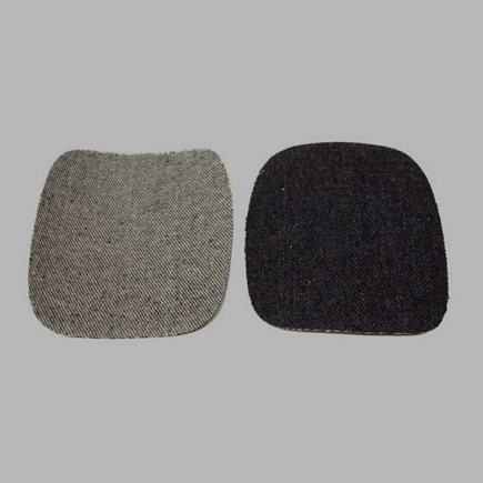 reparatiestof jeans (2 st ) kleur zwart 10.5 x 10 cm