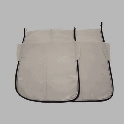 poche arrière pour vêtements faits maison 2 pcs Satin 27 x 19