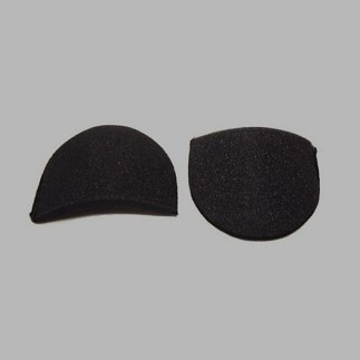 schoudervulling voor kleding kleur zwart 10 x 12 cm