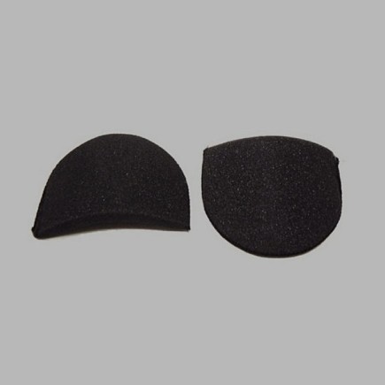 schoudervulling voor kleding kleur zwart 10 x 12 cm