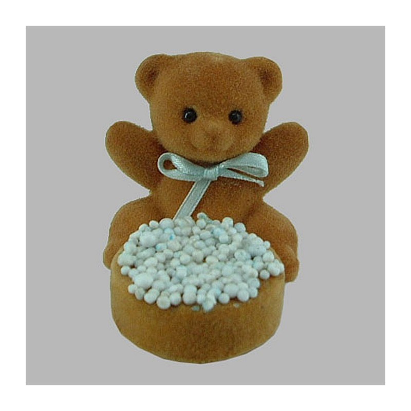 Beer en beschuit met groot klein muisjes 6 x 5 x 7 cm