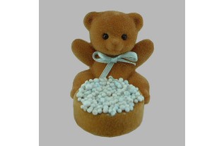 Beer en beschuit met groot klein muisjes 6 x 5 x 7 cm