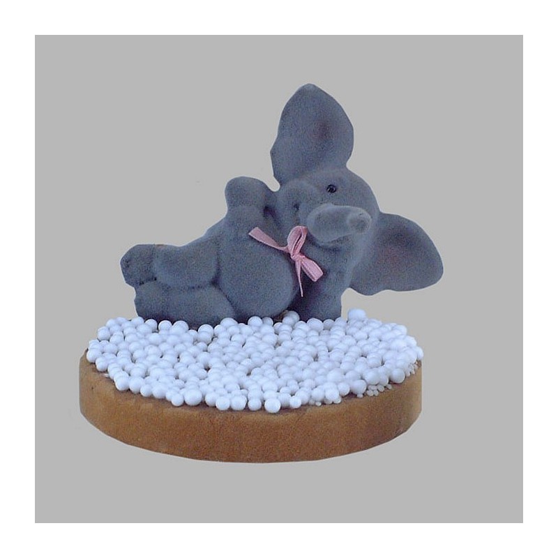 oliefant en beschuit met groot muisjes 12 cm