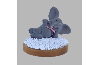 oliefant en beschuit met groot muisjes 12 cm