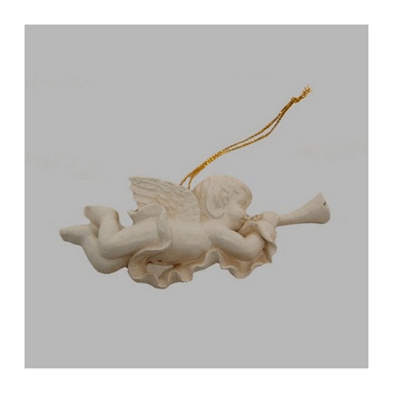 Angels of porcelain color white 10 x 3 cm 4 pieces