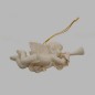 Angels of porcelain color white 10 x 3 cm 4 pieces