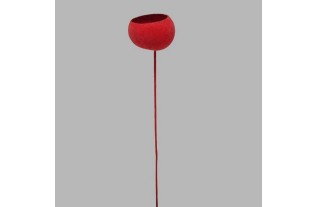 Ball on a stick dried color red length 48 cm