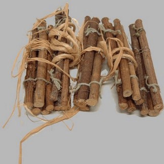 Stokjes van hout voor decoratie gebundeld per 5 stuks L 12 cm