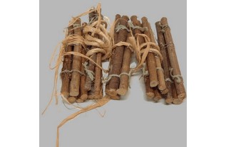 Stokjes van hout voor decoratie gebundeld per 5 stuks L 12 cm