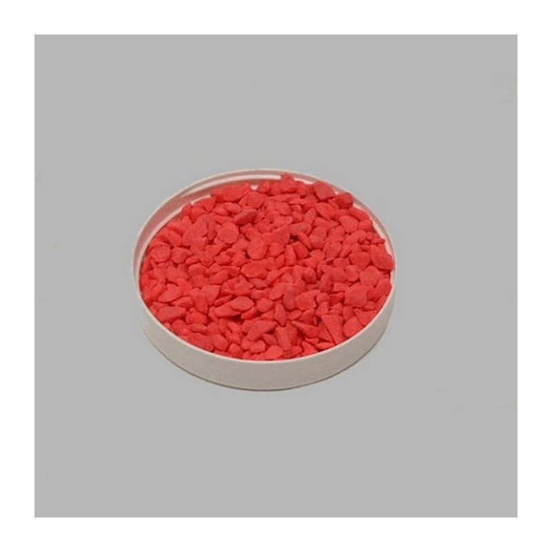 Pierres petites pour la décoration couleur rouge 200 gr
