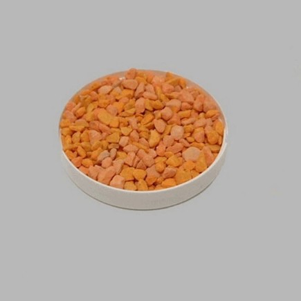 Pierres petites pour la décoration couleur orange 200 gr