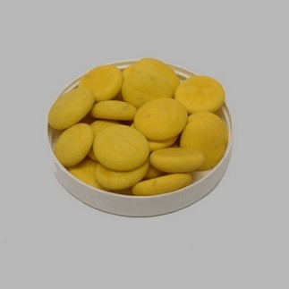 Pebbles for decoration color yellow 200 gr