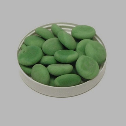 Galets de décoration couleur vert 200 gr
