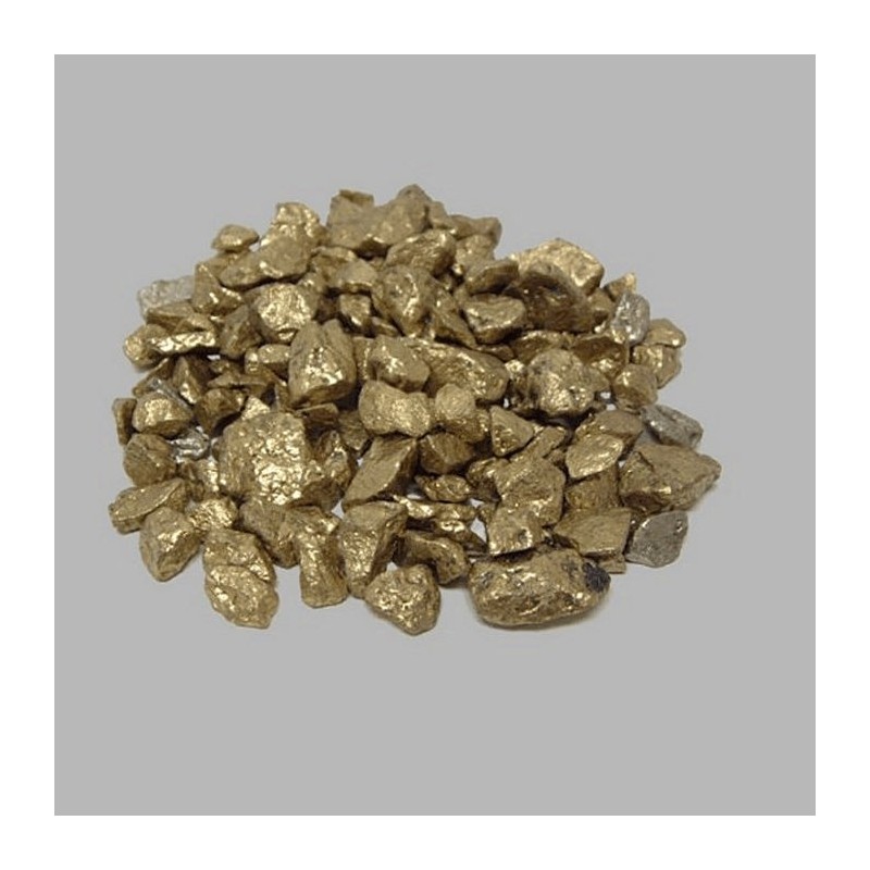 Galets de décoration couleur or 500 gr