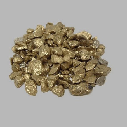 Pebbles for decoration color gold 500 gr