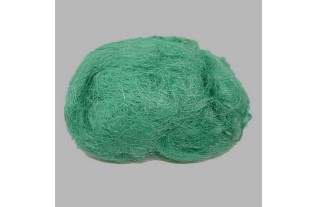 Sisal fiber for decoration color green