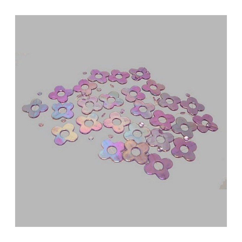 floral necklace for decoration color mother of pearl white