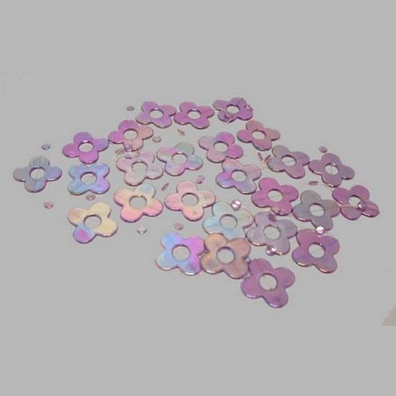 collier floral pour la décoration couleur mère de pearl white