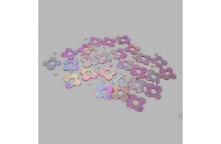 floral necklace for decoration color mother of pearl white