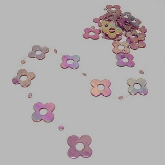 violet fleurs en plastique