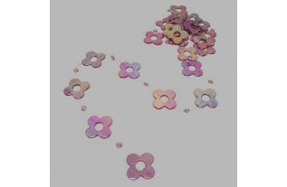 violet fleurs en plastique