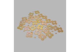 bloemen ketting voor decoratie kleur parelmoer geel