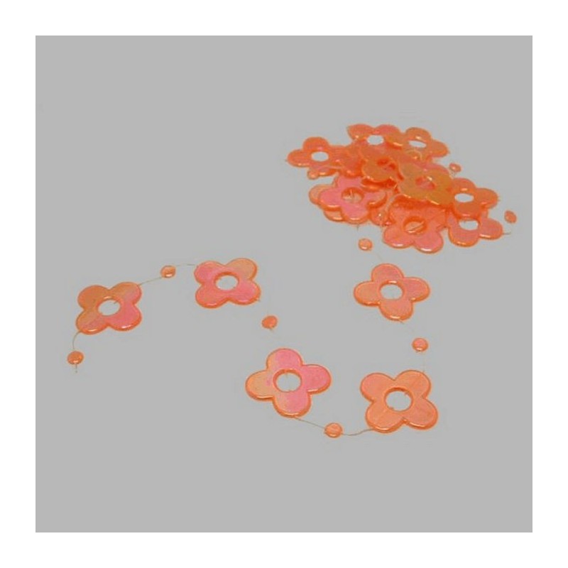 plastiek bloemetjes zalm