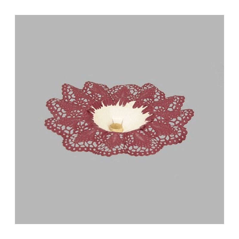 bouquet holder of paper color bordeau 19 cm