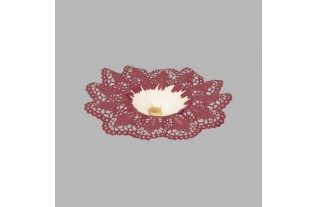 porte-bouquet de papier couleur bordeau Dm 19 cm