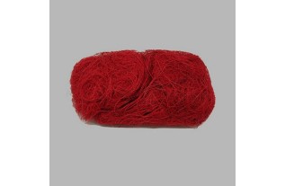 sisal fiber for decoration color red