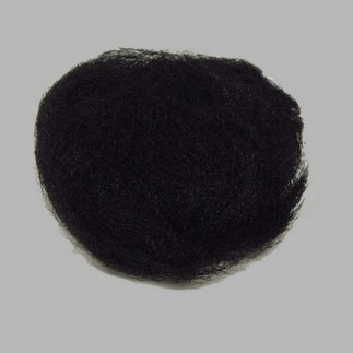 Couleur de fibre décorative noir