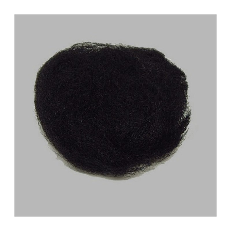 Couleur de fibre décorative noir