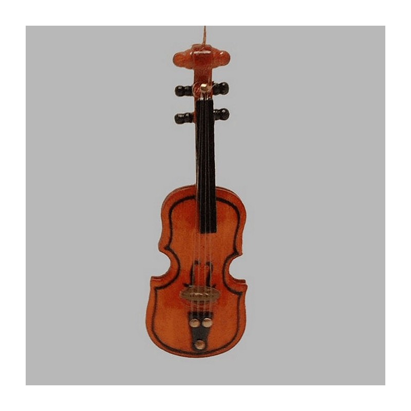 violon de décoration avec des cordes 8 cm
