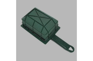 floral foam with holder Oasis green 12 x 8 x 9 cm