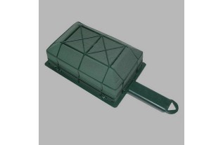 mousse florale avec support Oasis vert 18 x 11 x 9 cm
