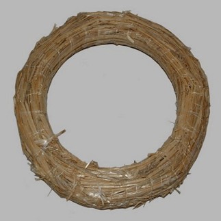 Couronne de paille couleur naturel 25 cm