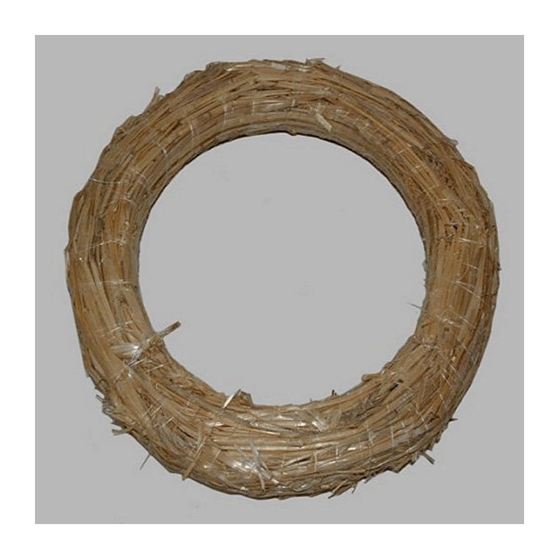 straw wreath color naturel 25 cm
