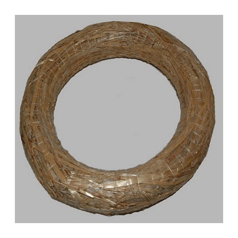 Couronne de paille couleur naturel 30 cm